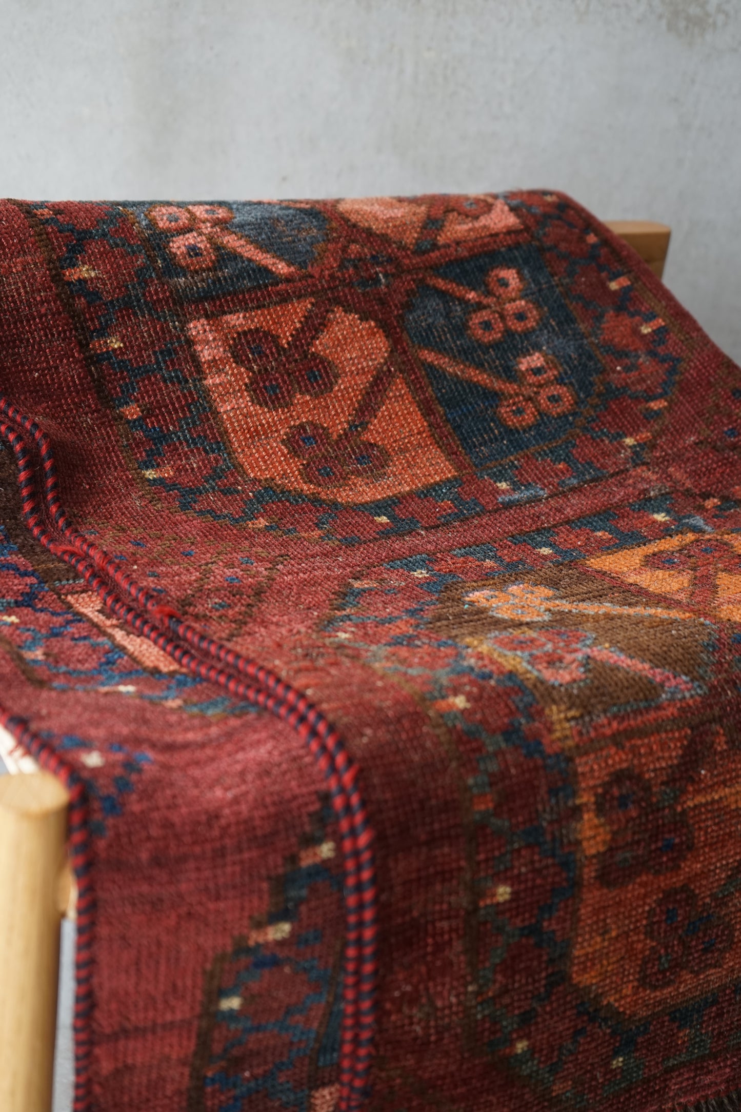 IRAN ANTIQUE TURKMEN ERSARI 1820年代 180 × 87 cm