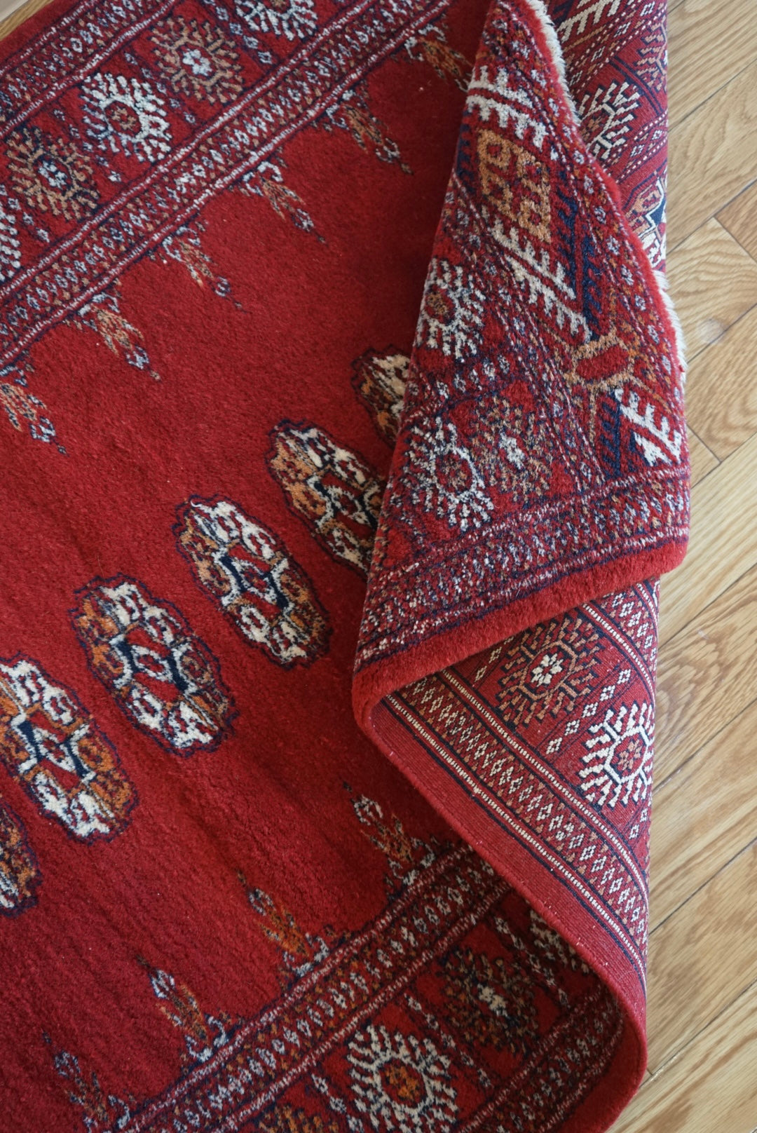 Türkiye Old Turkmen Red 1970年代 141 × 93 cm No.TR25232