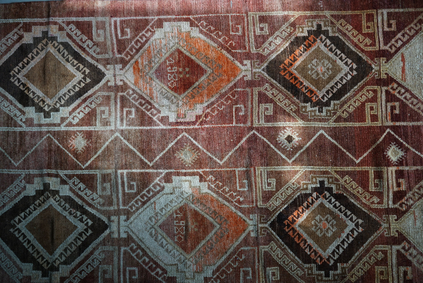 TURKEY VINTAGE ANATORIA BROWN 1980年代 256 × 155 cm No.TR25157