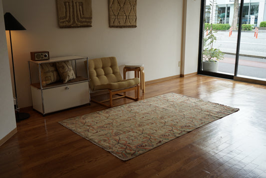 Türkiye Old Isparta Beige Floral 1970年代 218 × 136 cm No.TR25267