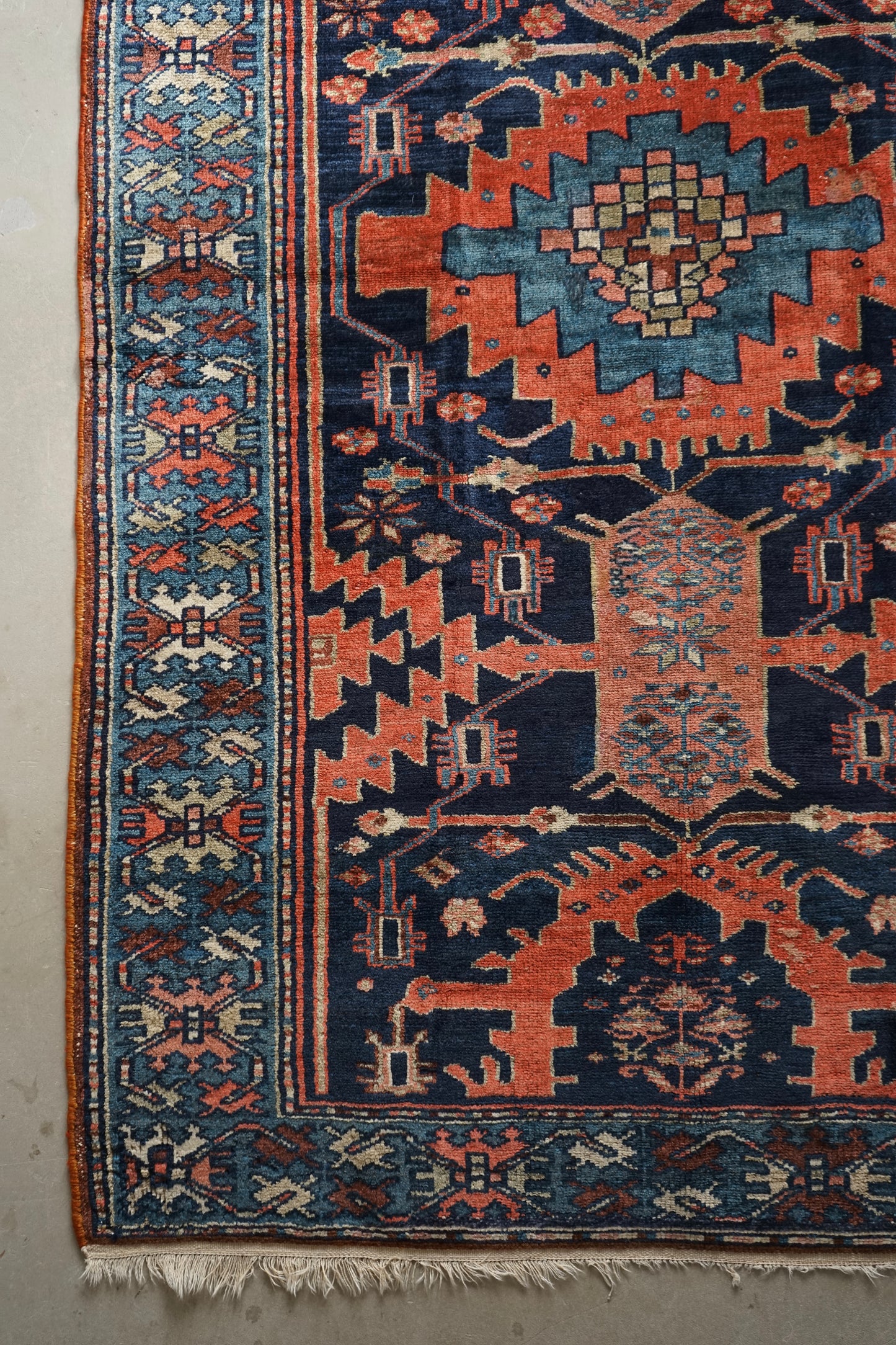 店頭販売 IRAN ANTIQUE BAKHTIARI 1820-1840年代 151 × 101 cm