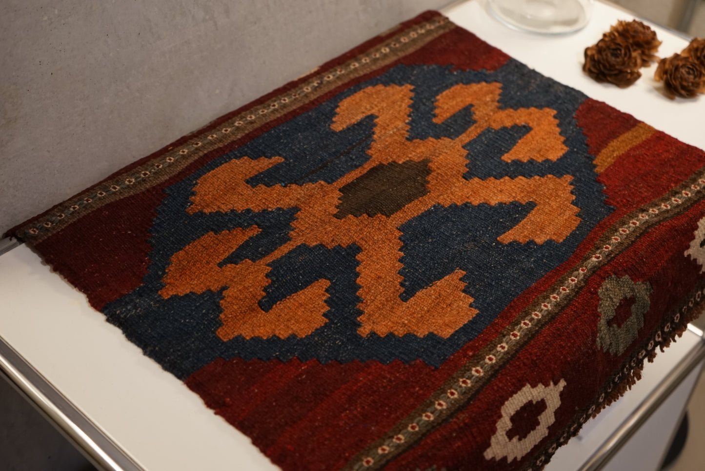 Türkiye Old Kilim Small size 1970年代 52 × 50 cm No.TR25234