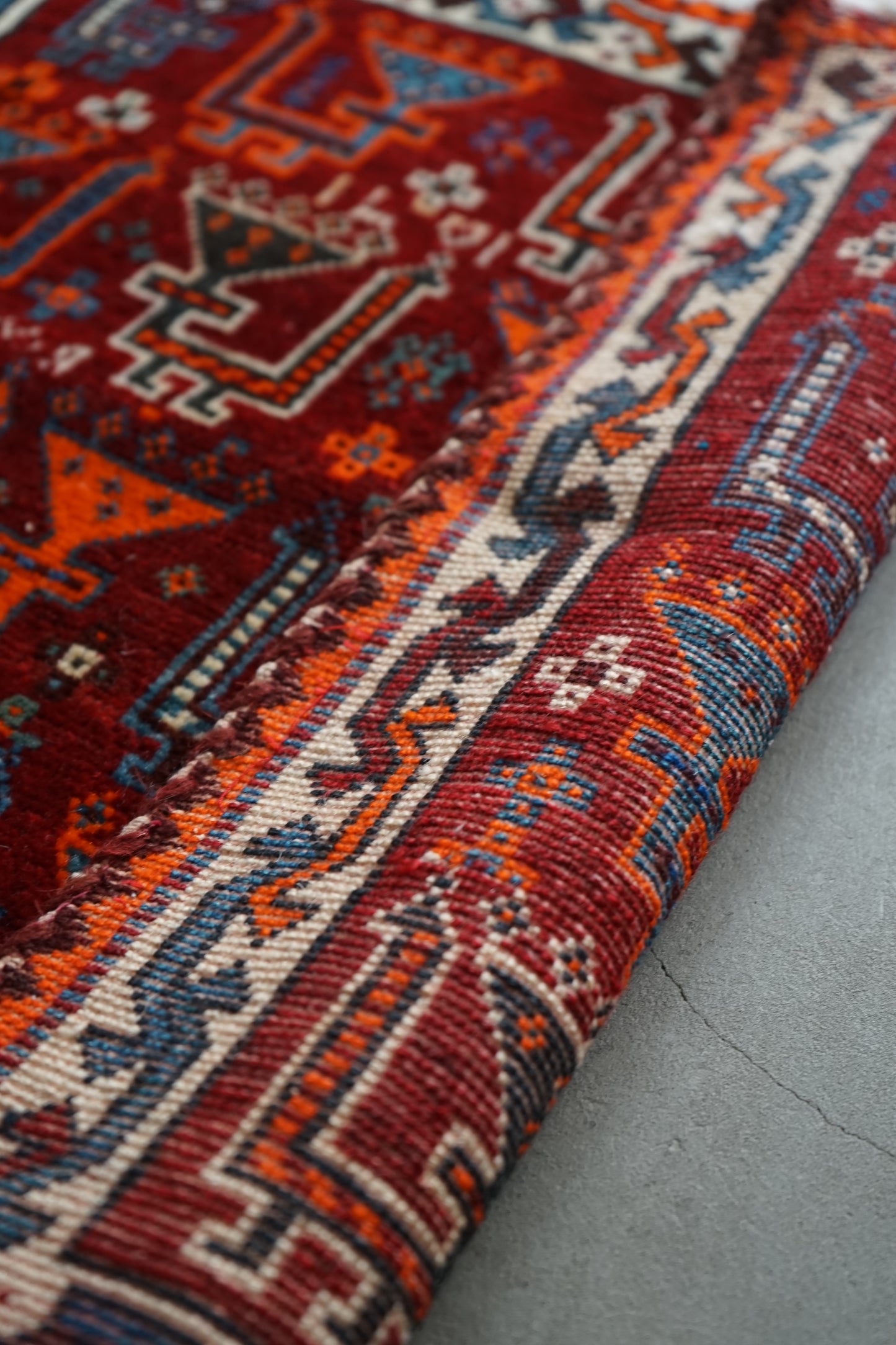 IRAN ANTIQUE SHIRAZ QASHQAI 1920年代 59 × 57 cm