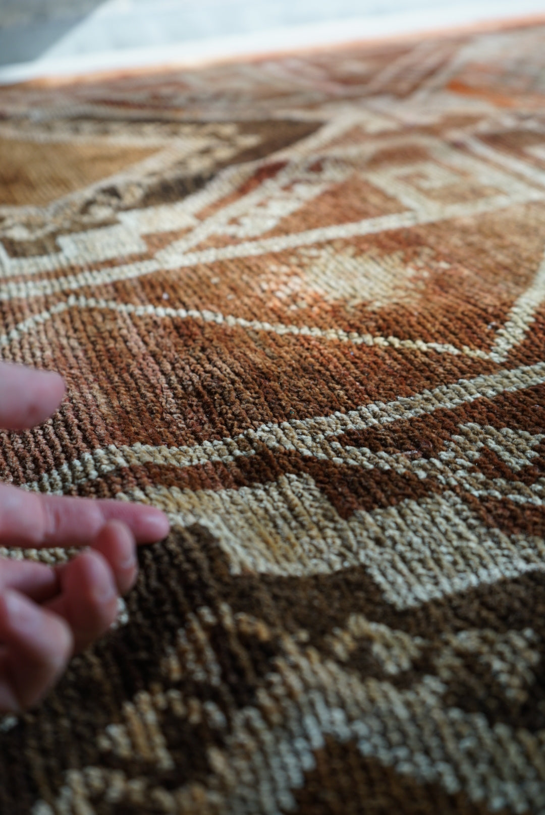 TURKEY VINTAGE ANATORIA BROWN 1980年代 256 × 155 cm No.TR25157