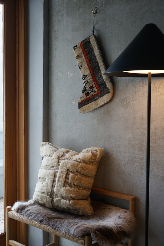 IRAN OLD-ANTIQUE CHRISTMAS SANTA SOCKS 39 × 25 cm NO.41