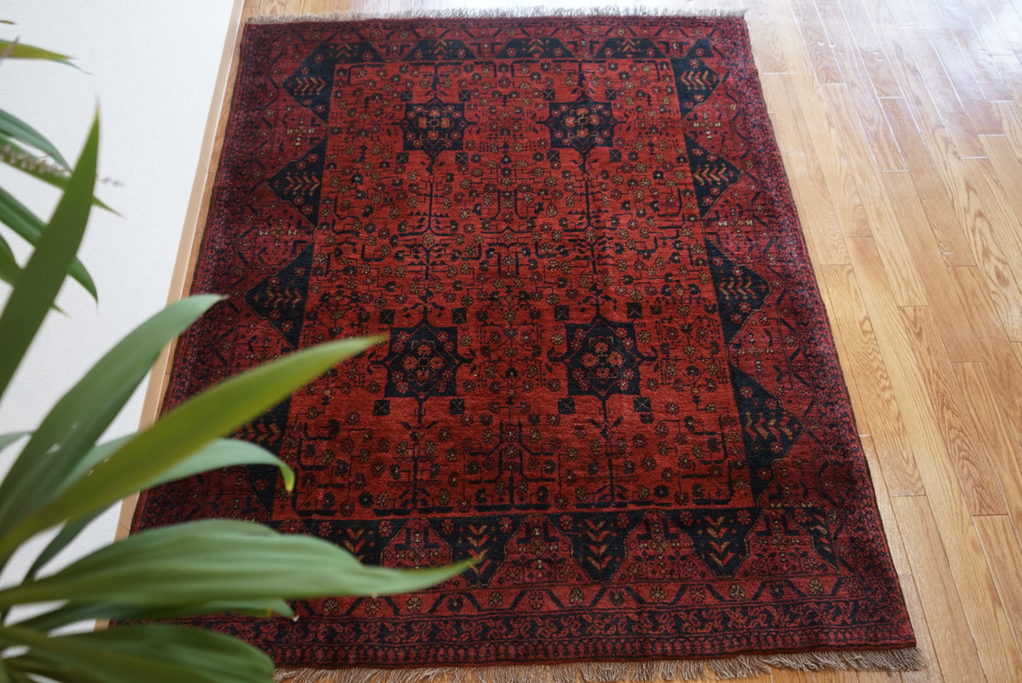 Afghanistan Old Turkmen RichRed 1970年代 177.5 × 142.5 cm No.AF2524