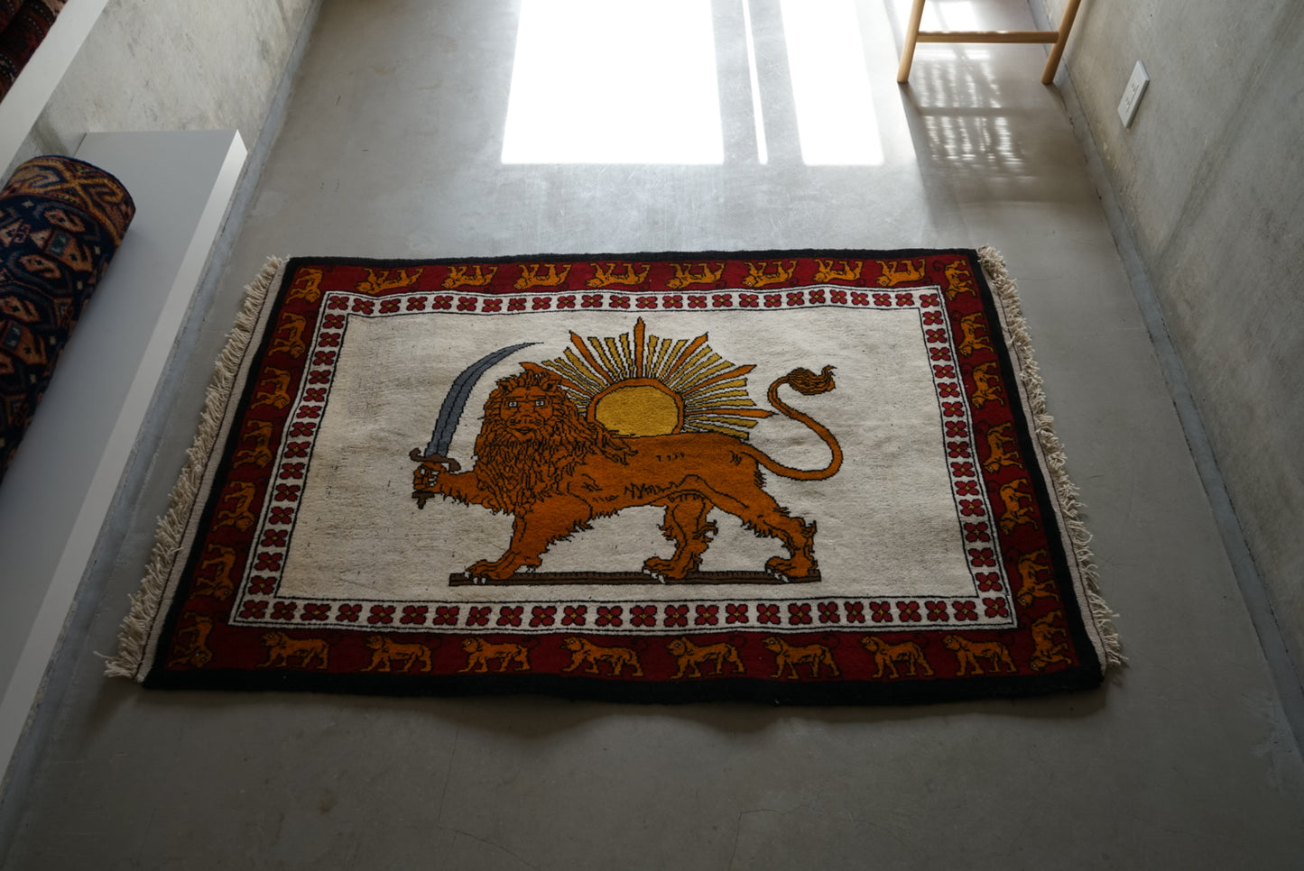 IRAN NEW SHIRAZ QASHQAI LION GABBEH 160 × 102 cm