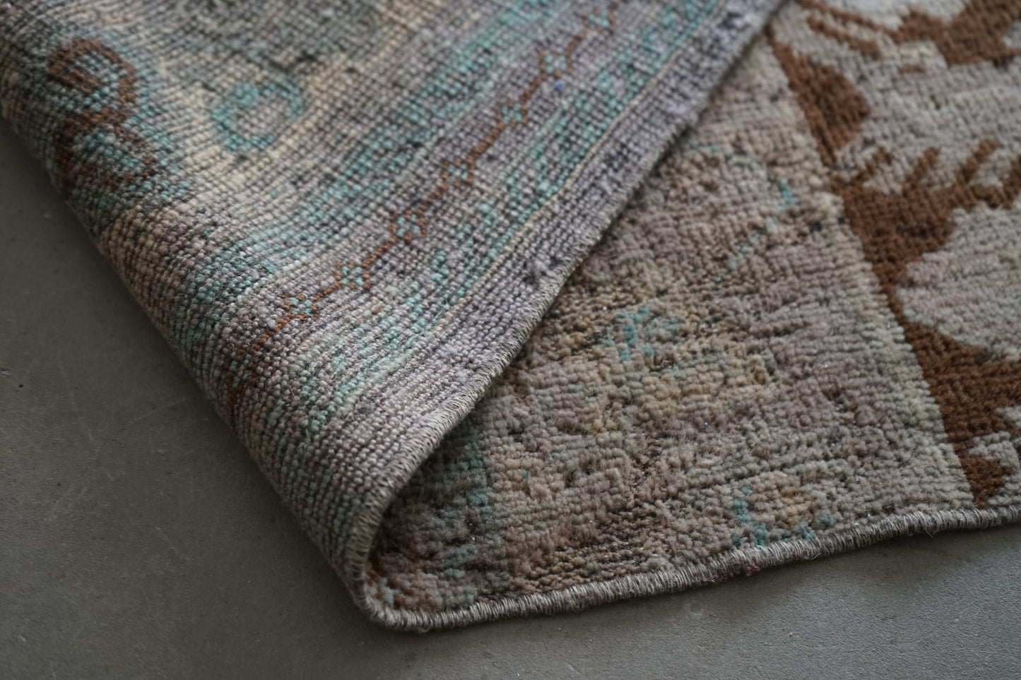 TURKEY VINTAGE SMALL GRAY RUG 78.5 × 54 cm No.TR25170