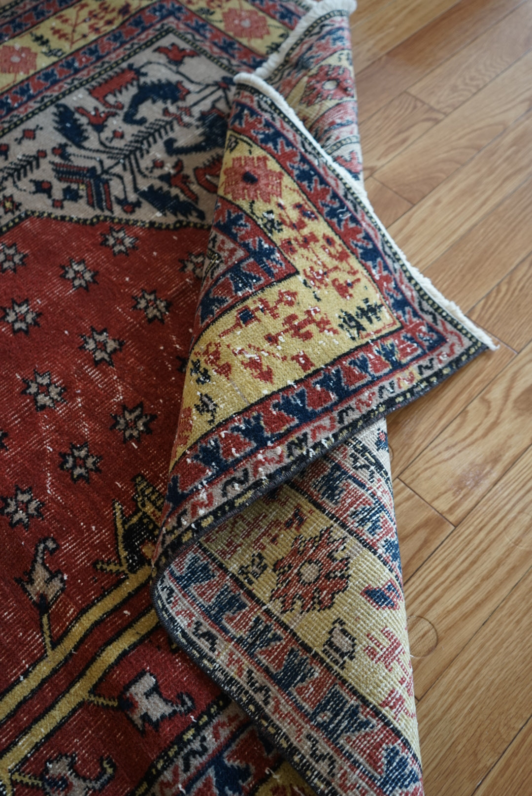 Türkiye Old Isparta Prayer Rug 1950-1960年代 173 × 122 cm No.TR25174