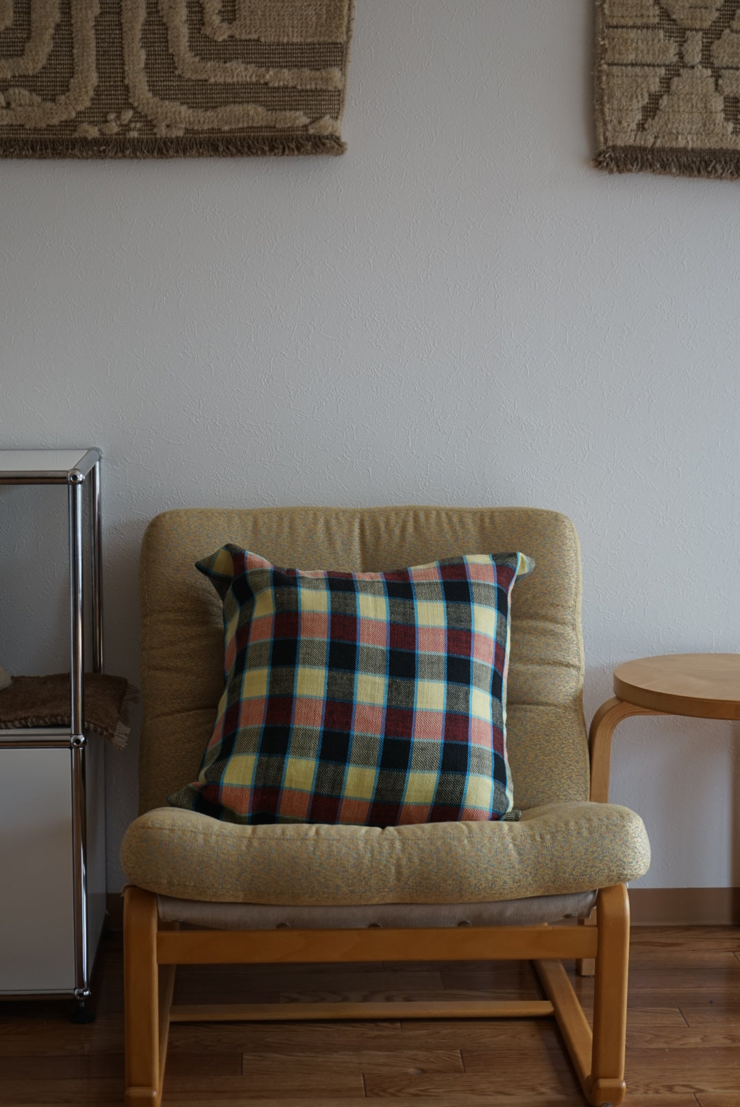 Türkiye Old Cushion Cover Yellow Mix Cecker 50 × 50 cm No.TR25427