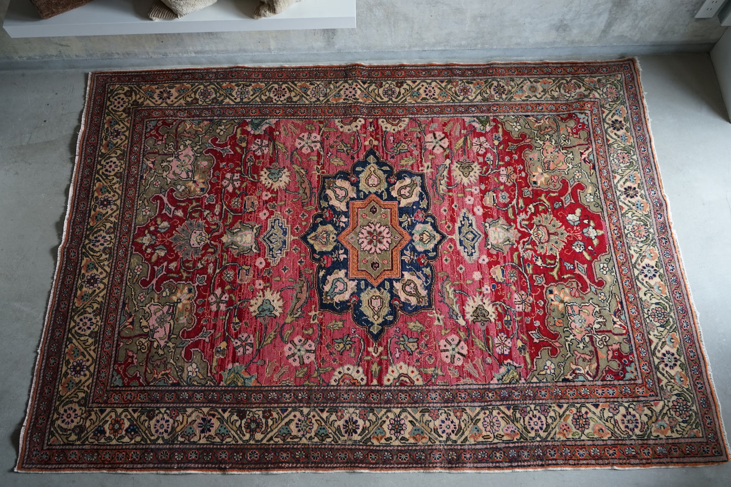 TURKEY OLD KAYSERI PINK 1950-1960年代 218 × 153 cm No.TR25192