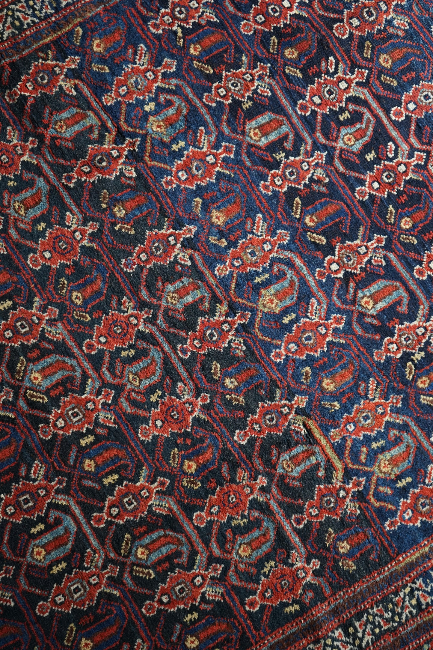 店頭販売 Iran Antique Afshar Boteh Jegheh Bibi Baft IRAN 1770-1790年代 197 × 138 cm