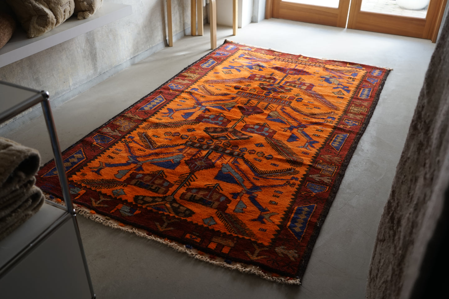 AFGHANISTAN VINTAGE BALUCH 1980-1985年 216 × 129 cm