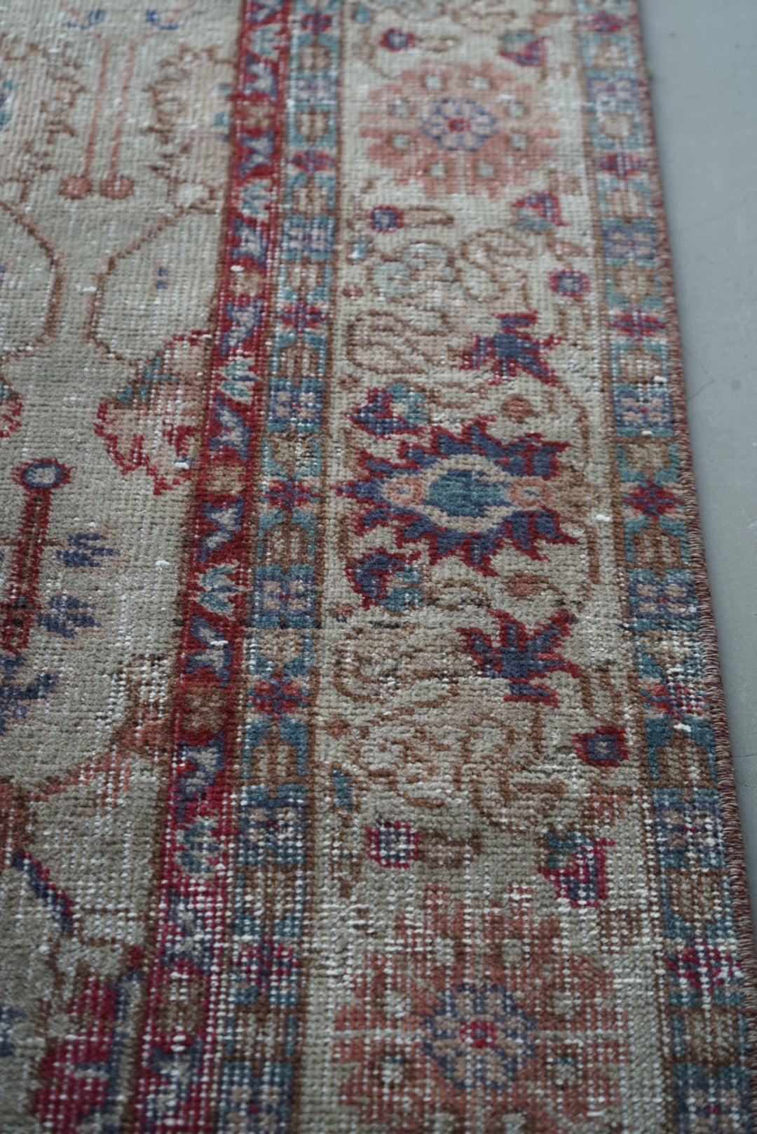 Türkiye Old Isparta Pink Beige 1970年代 250 × 162 cm No.TR25228