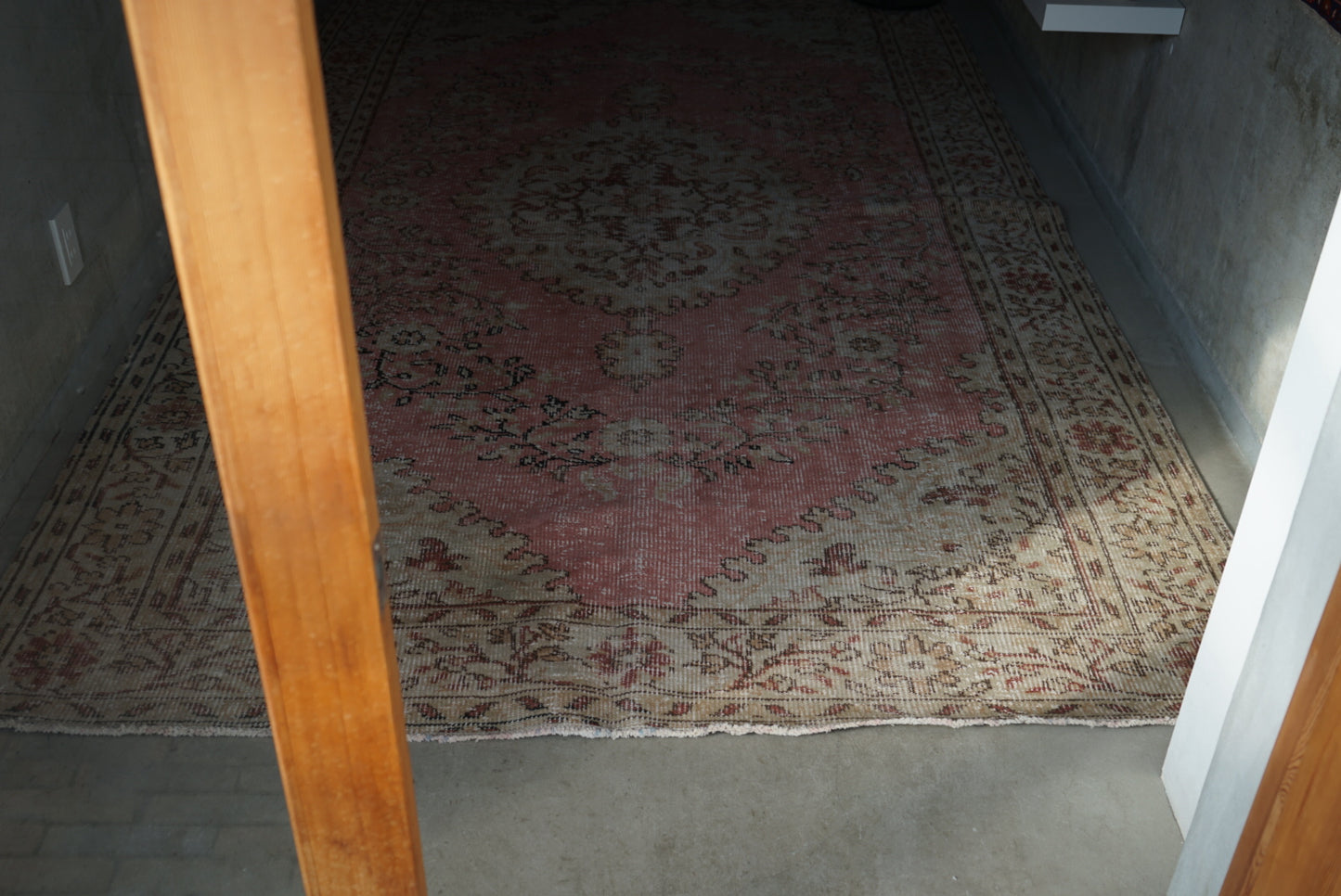 Türkiye Old Isparta Pink 1970年代 312 × 182 cm No.TR25266