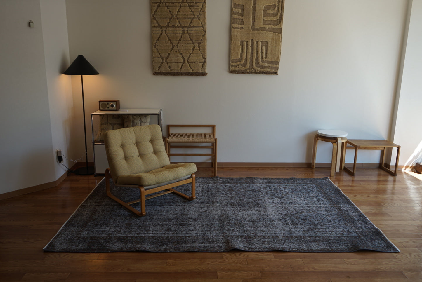 Türkiye Old Isparta Gray , Brown Overdye 1960年代 259 × 162.5 cm No.TR25403