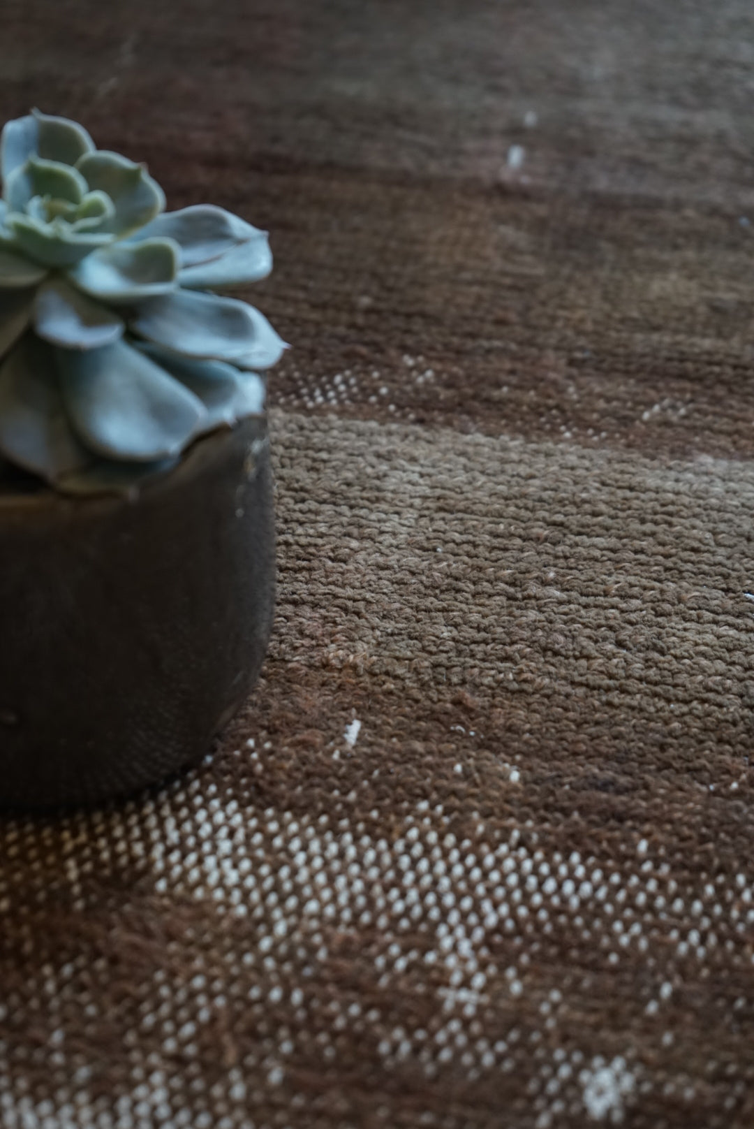 Türkiye Old Oushak Brown Runner size 1970年代 114 × 47 cm No.TR25250