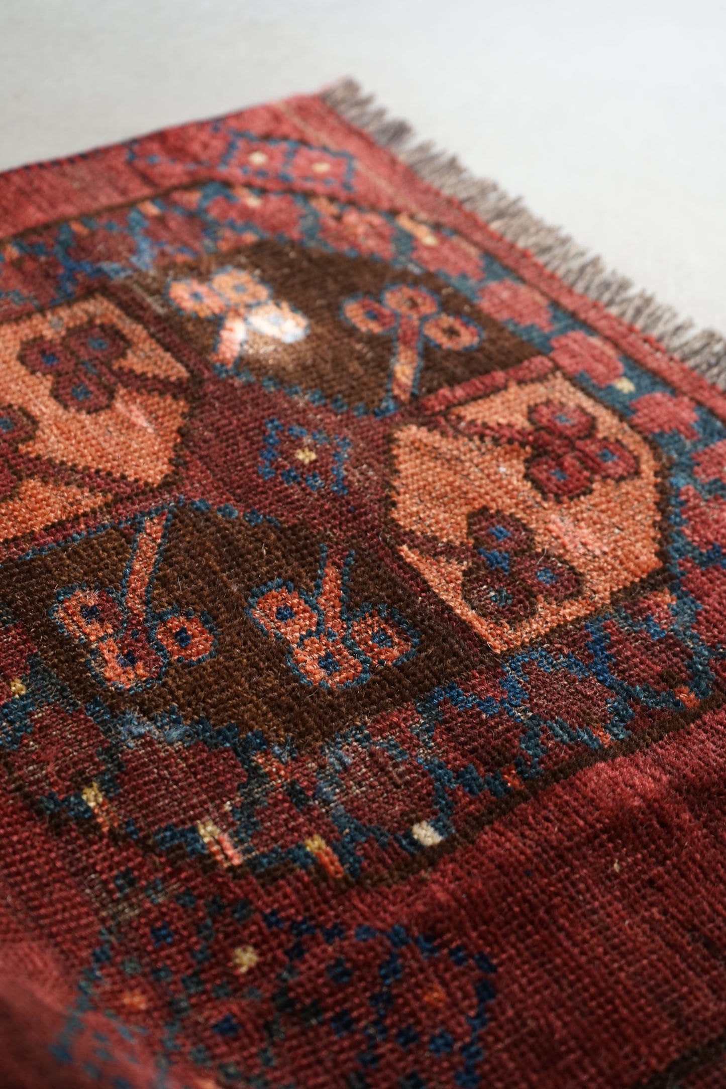 IRAN ANTIQUE TURKMEN ERSARI 1820年代 180 × 87 cm