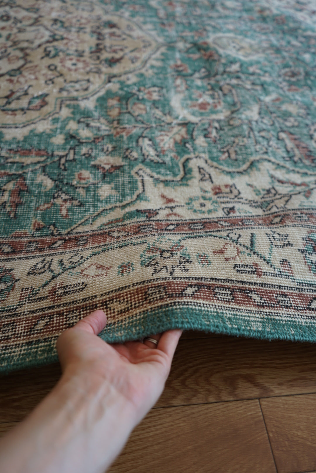 Türkiye Old Isparta EmeraldGreen 1970年代 267 × 169 cm No.TR25275
