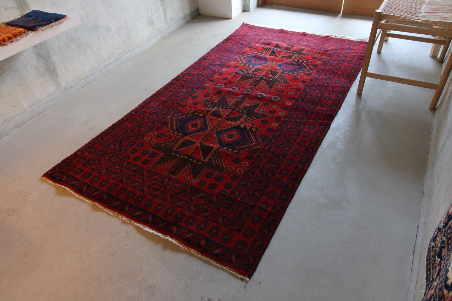 AFGHANISTAN VINTAGE BALUCH  1975-1980年代 199 × 104.5 cm