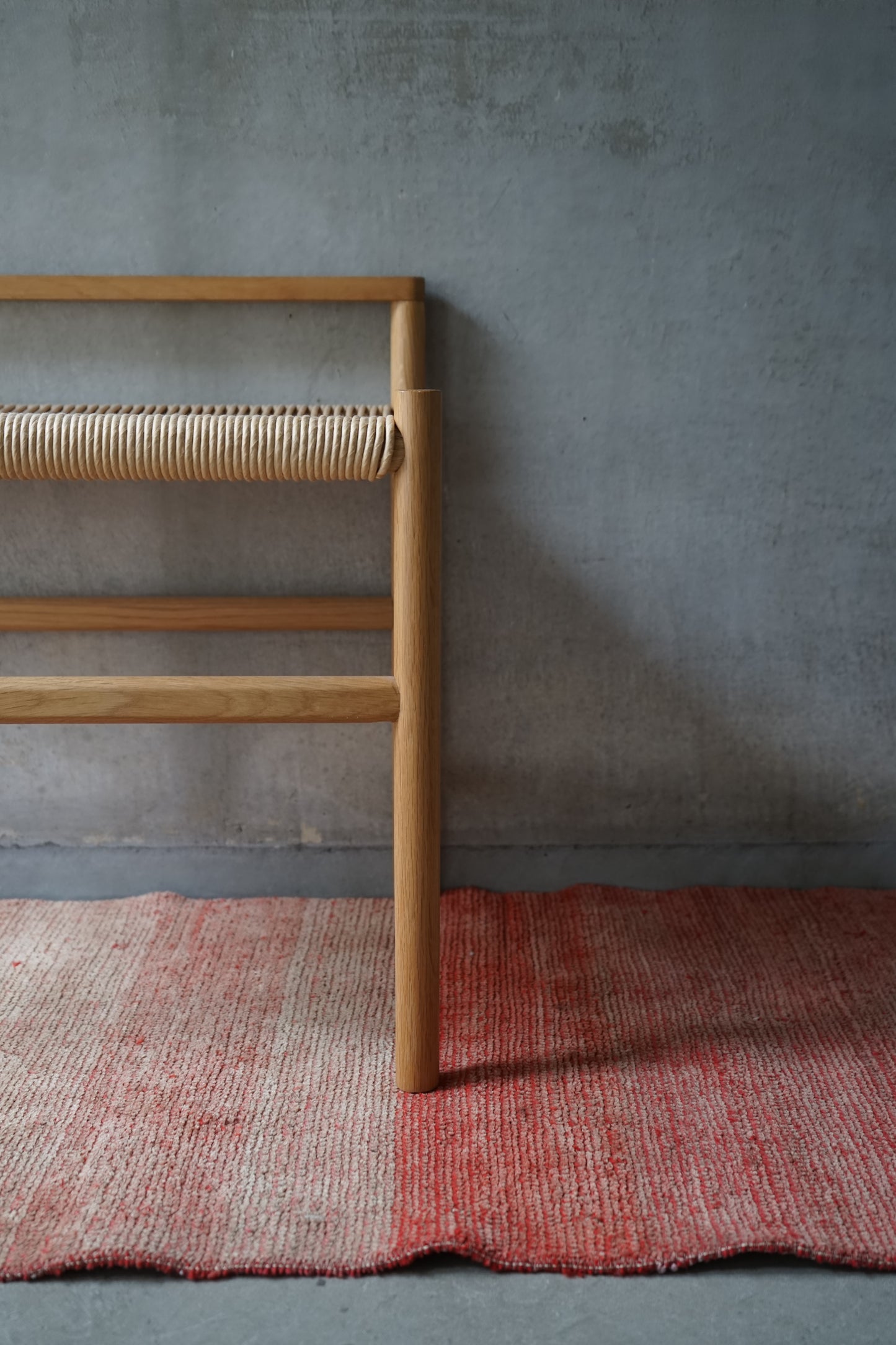 TURKEY OLD OUSHAK SALMON PINK RUNNER 1970年代 148 × 60 cm No.TR25204