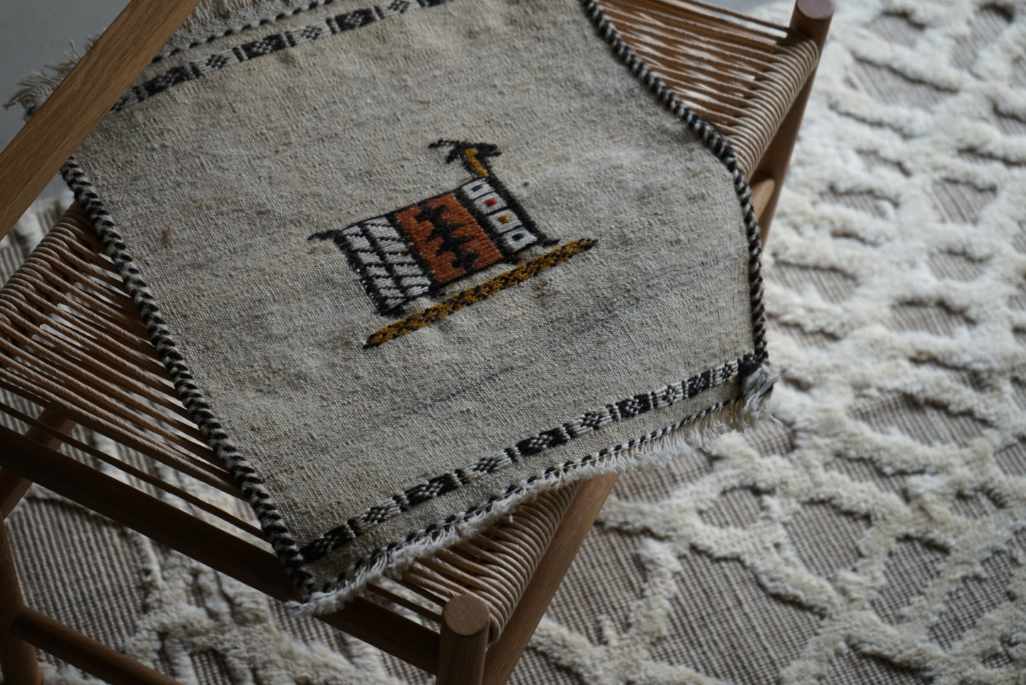 IRAN NEW SHIRAZ QASHQAI KILIM VANI 44×42cm【No.43】