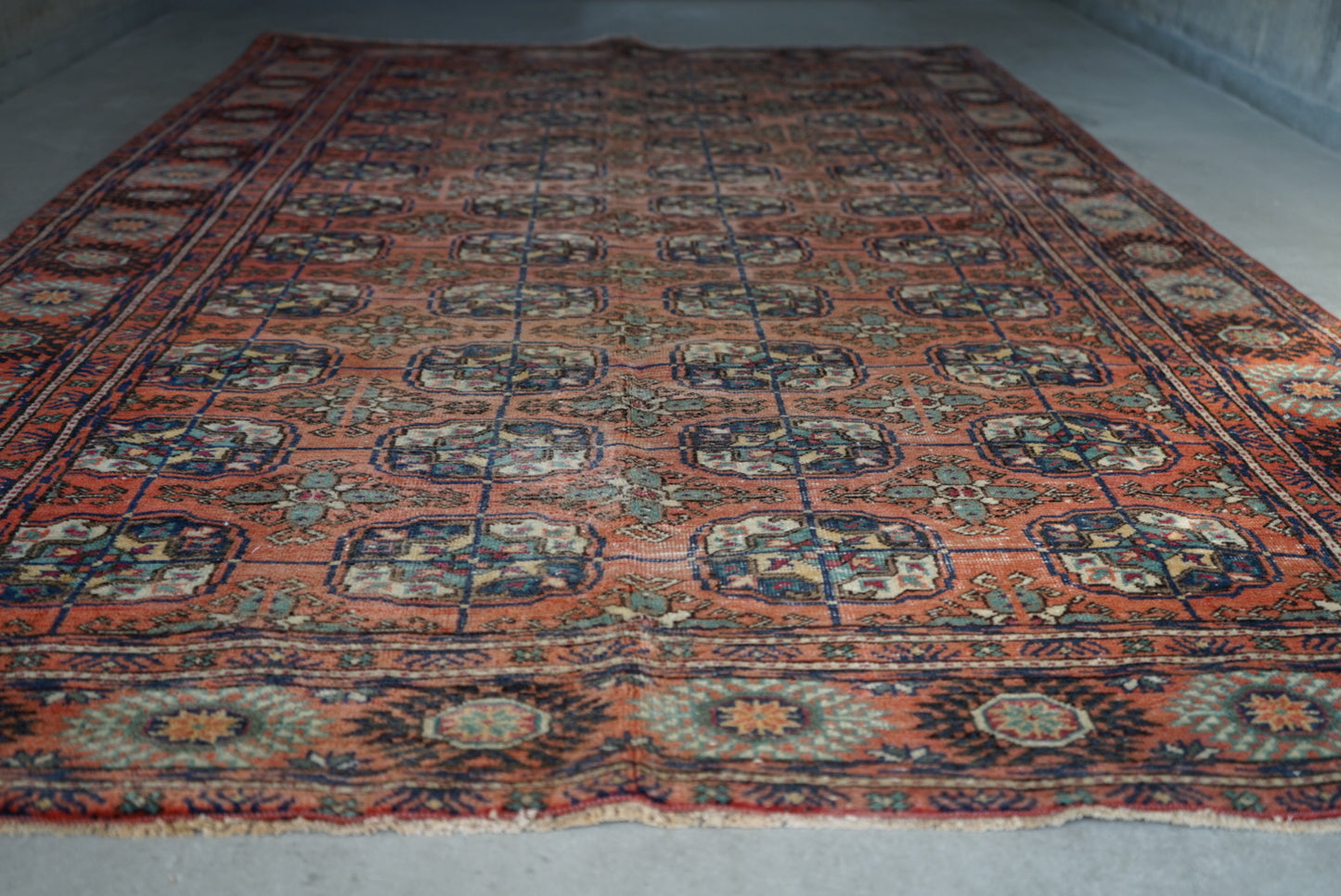 TURKEY TURKMENISTAN OLD TURKNEN 1950-1960年代 213 × 134 cm