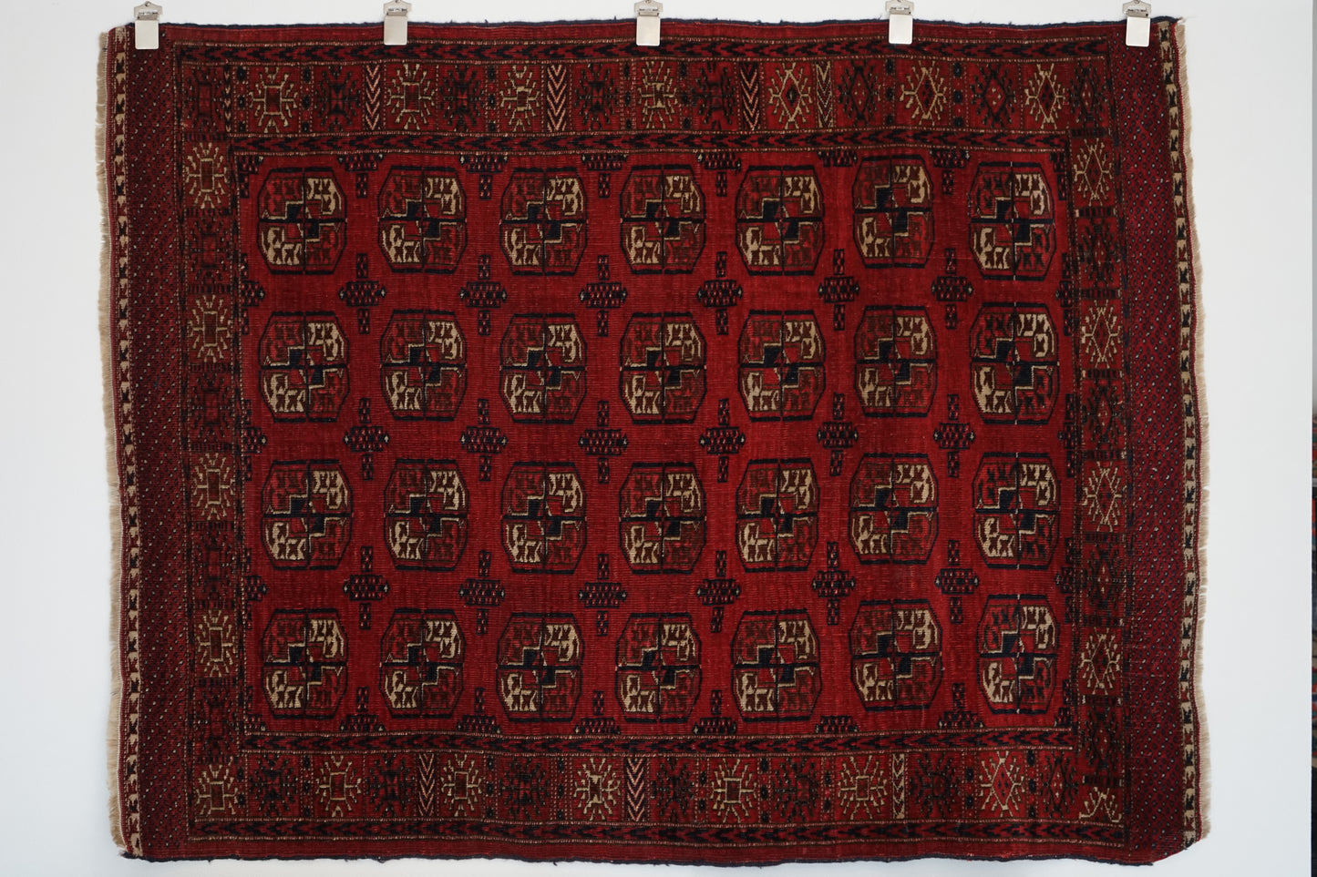 店頭販売 IRAN ANTIQUE TURKMEN YAMUT 1870年代 150 × 115 cm