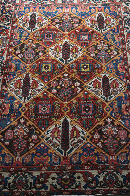 店頭販売 IRAN ANTIQUE BAKHTIARI 
SHALAMZAR 1840年代 207 × 155 cm