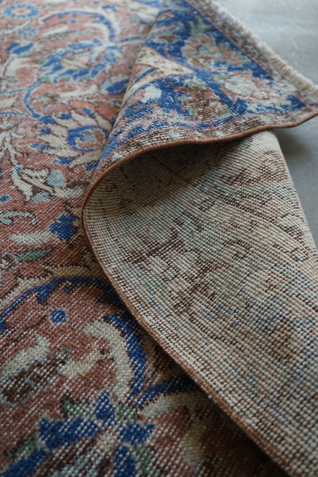 Türkiye Old Isparta Scarlet , Blue 1970年代 242 × 154 cm No.TR25264