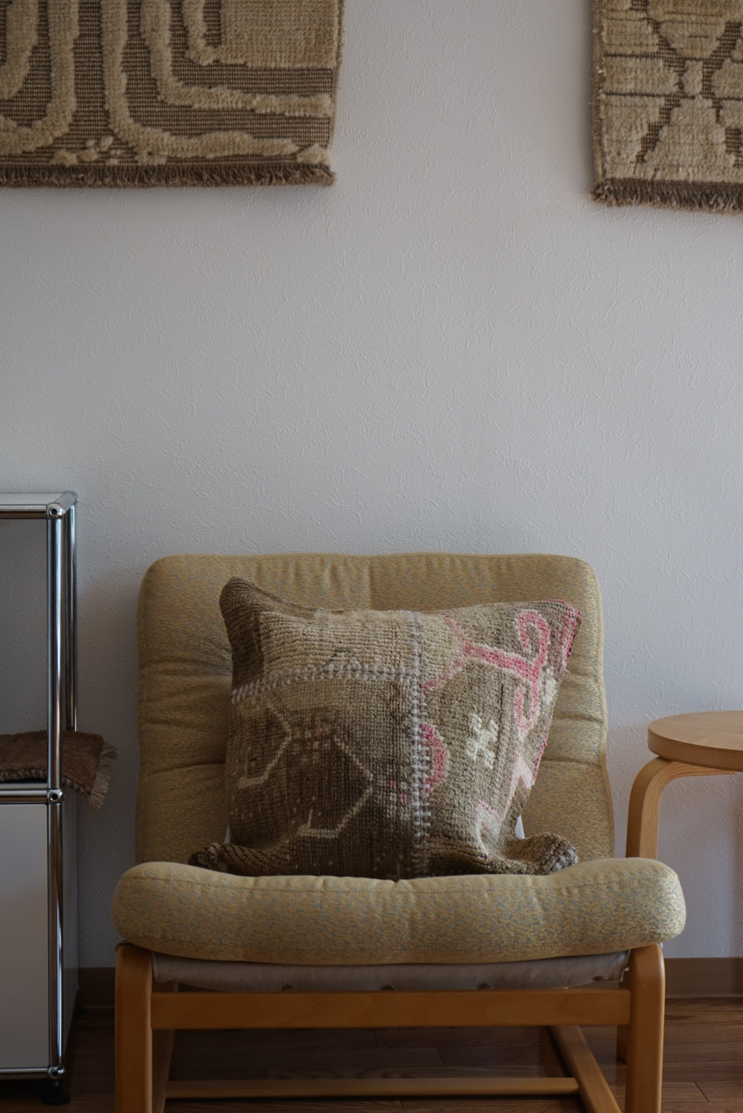 Türkiye Old Cushion Cover Patchwork Beige Pink 51 × 50 cm No.TR25417