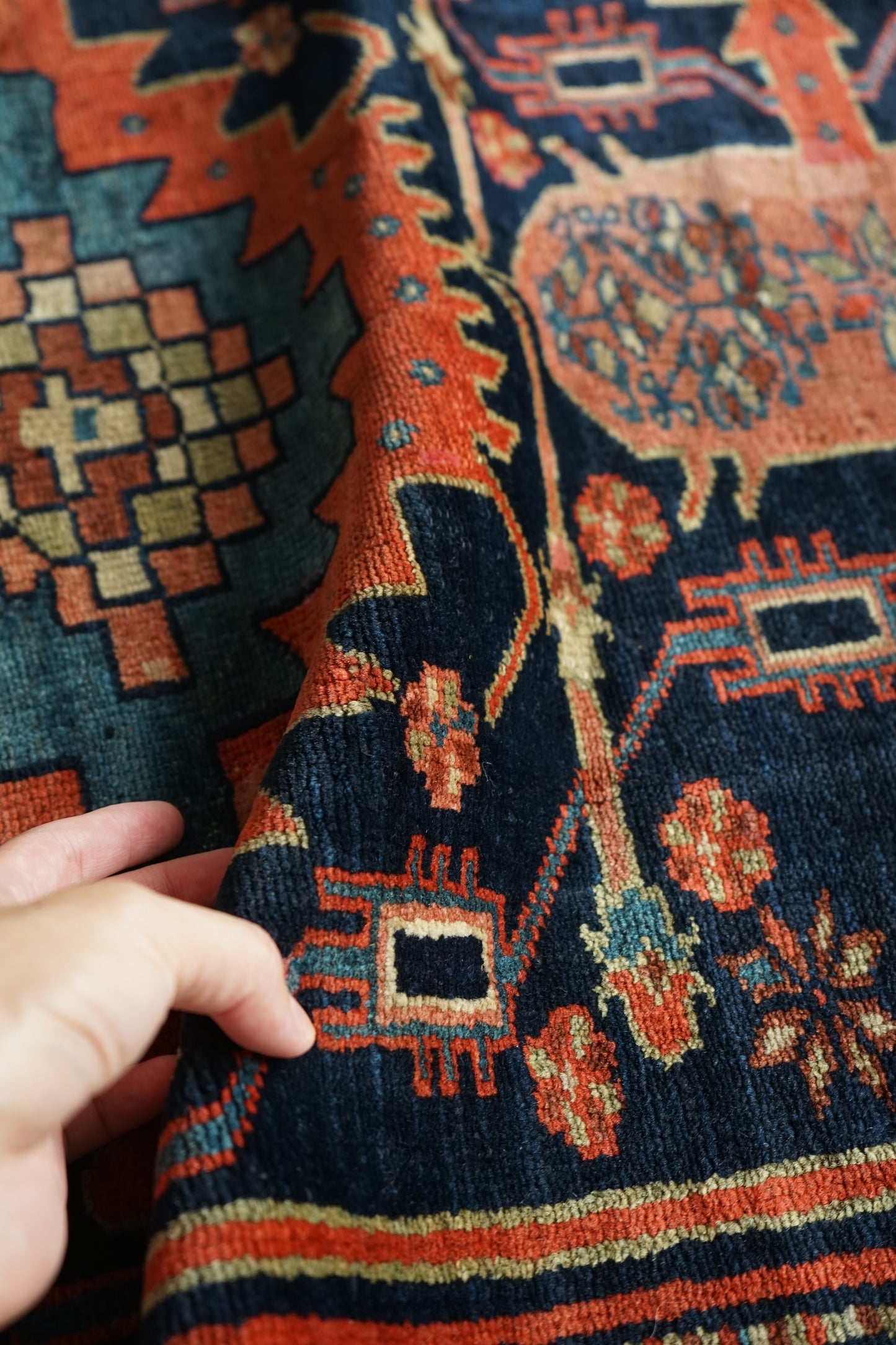 店頭販売 IRAN ANTIQUE BAKHTIARI 1820-1840年代 151 × 101 cm