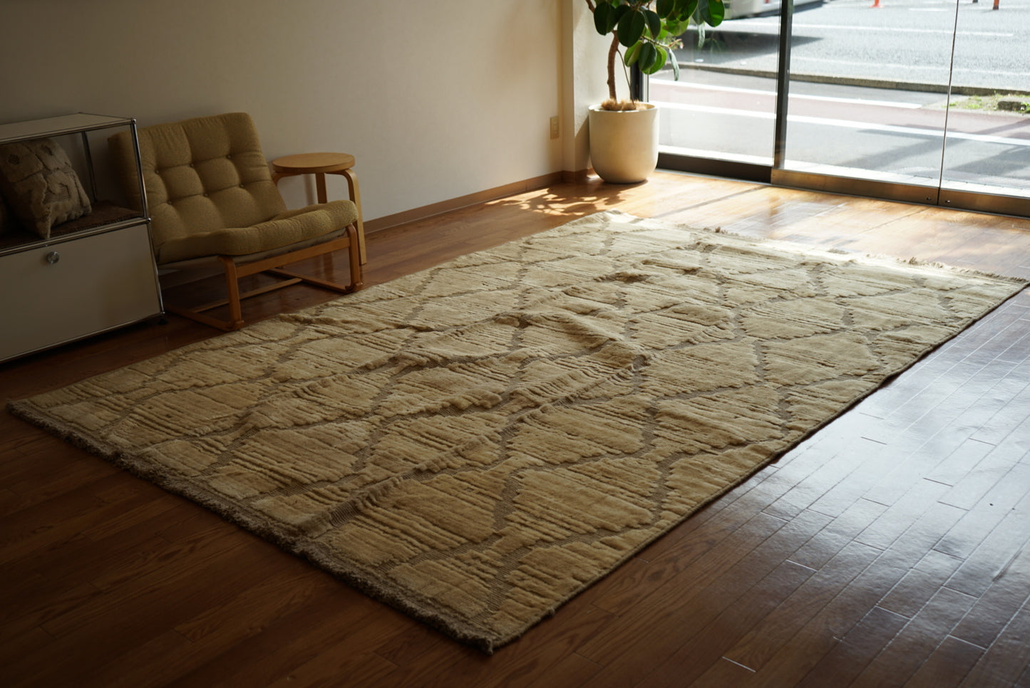 店頭販売 ORIGINAL IRAN QASHQAI KILIM LIVING MAIN SIZE " DIAMOND " 300 × 200 cm