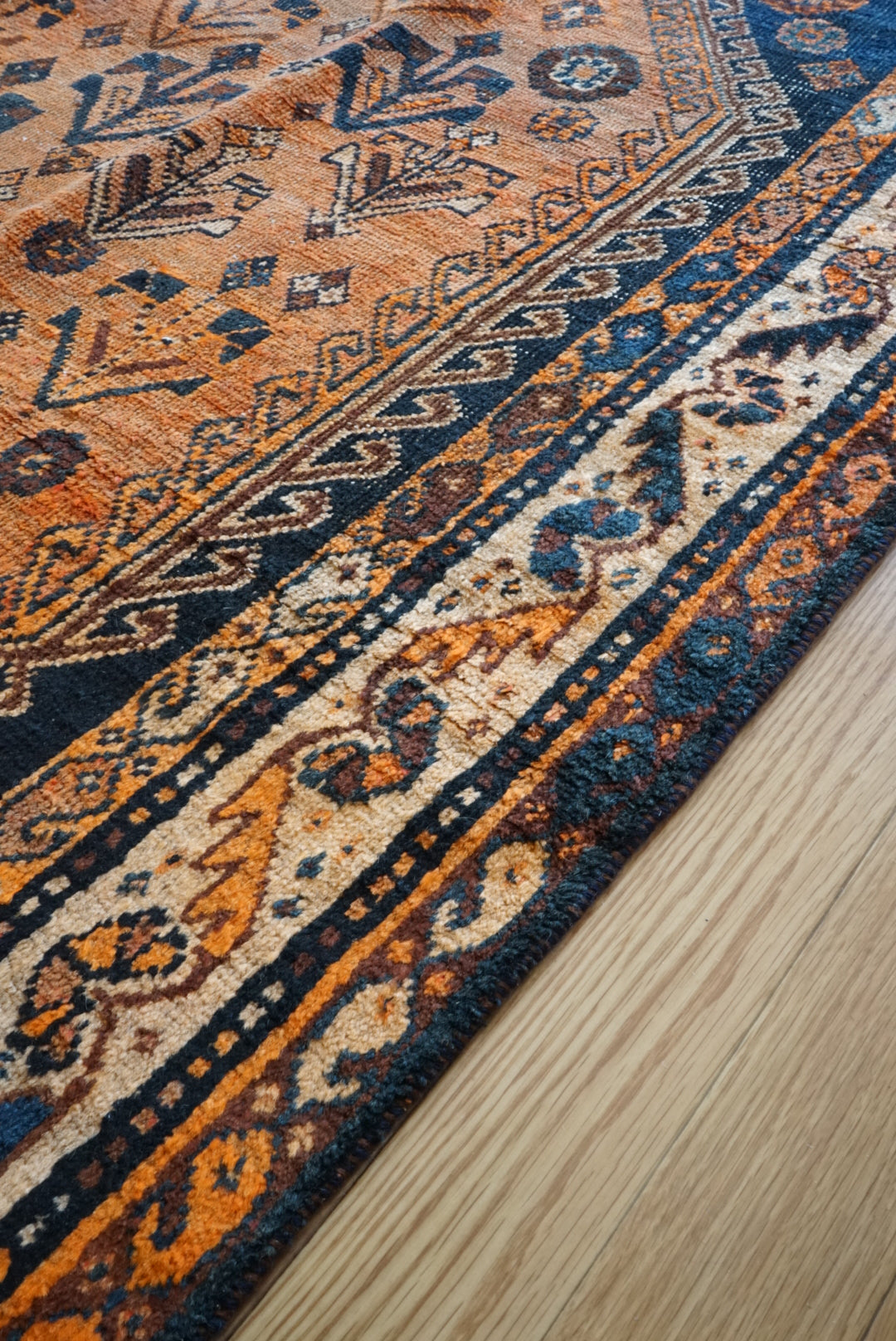 店頭販売 IRAN ANTIQUE SHIRAZ QASHQAI BASSERI 1870年代 217 × 150 cm