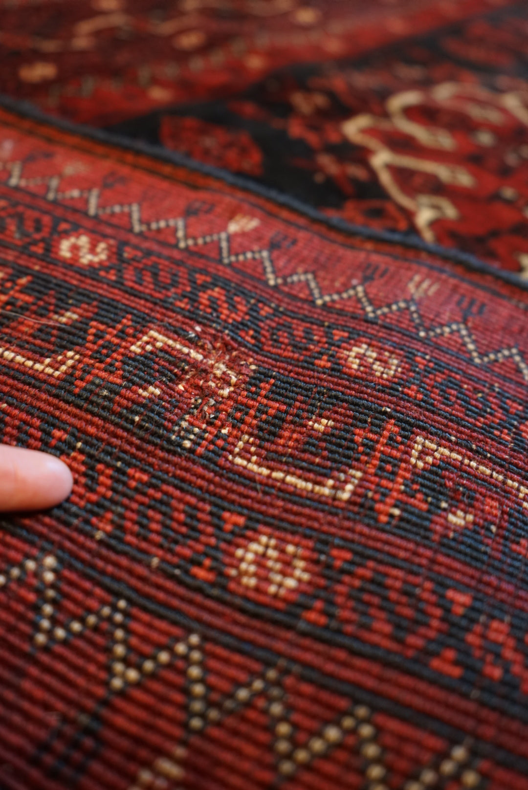 Afghanistan Old Turkmen Rich Black 1960年代 180 × 100 cm No.AF2519