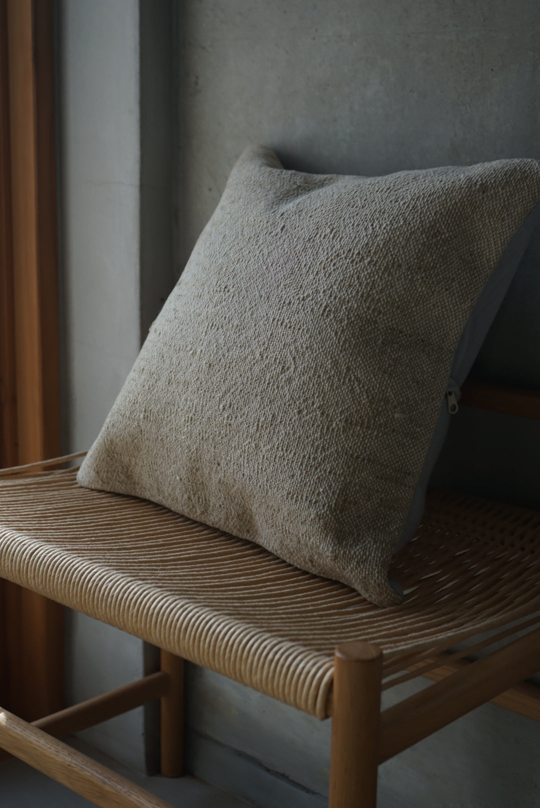 Türkiye Old Kilim Cushion Cover Ivory 40 × 40 cm No.TR25344