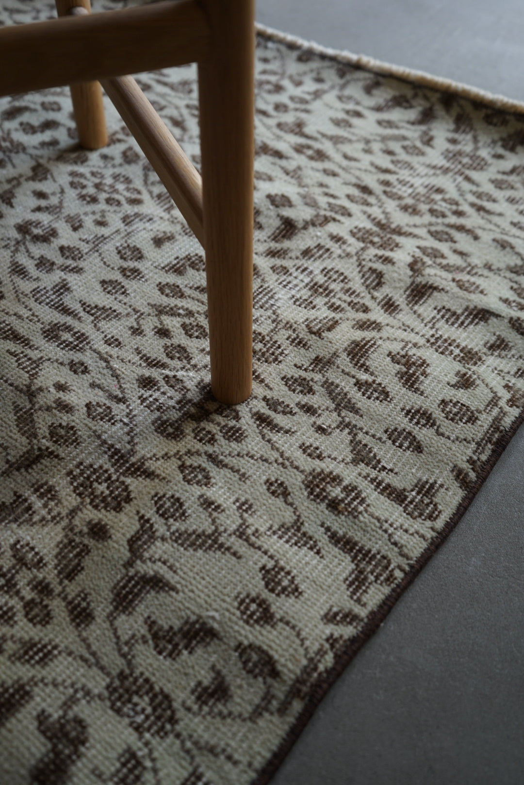 TURKEY OLD ISPARTA BROWN MINT RUNNER 1970年代 195 × 84 cm No.TR25136