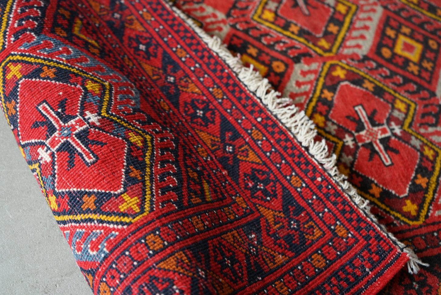 AFGHANISTAN VINTAGE TURKMEN 1980年代 130.5×75 cm