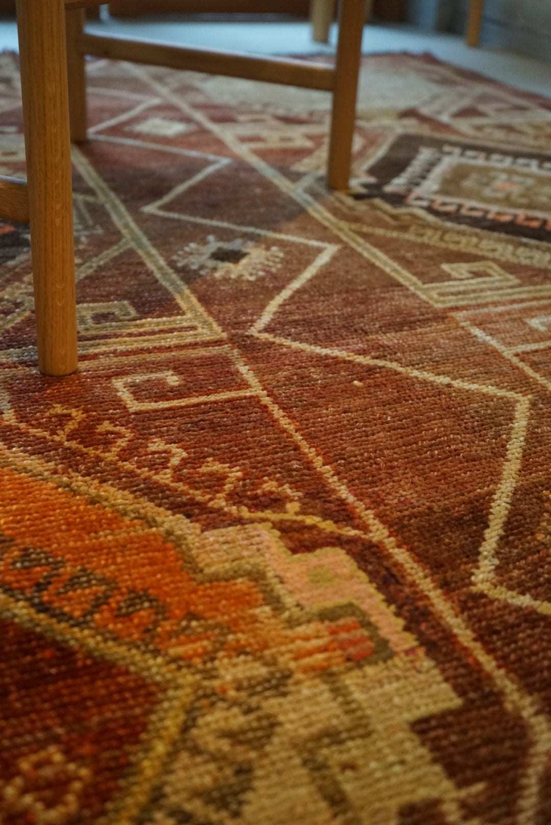 TURKEY VINTAGE ANATORIA BROWN 1980年代 256 × 155 cm No.TR25157