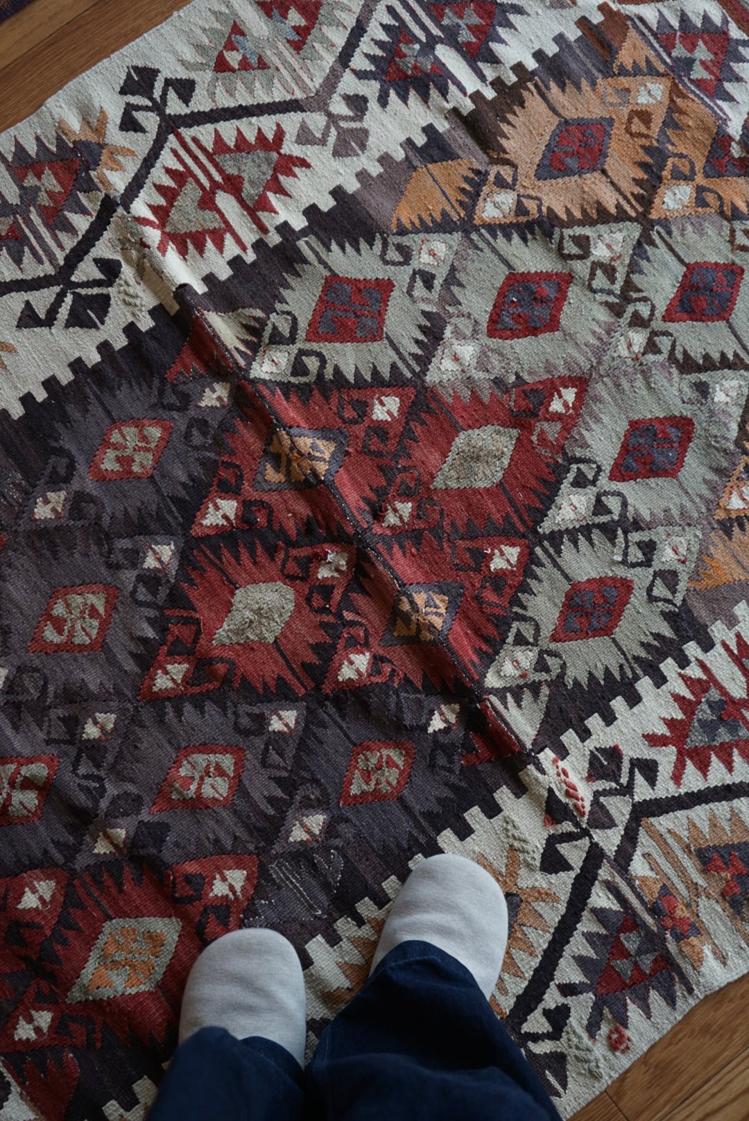 Türkiye Old Kilim 155 × 123 cm No.TR25334
