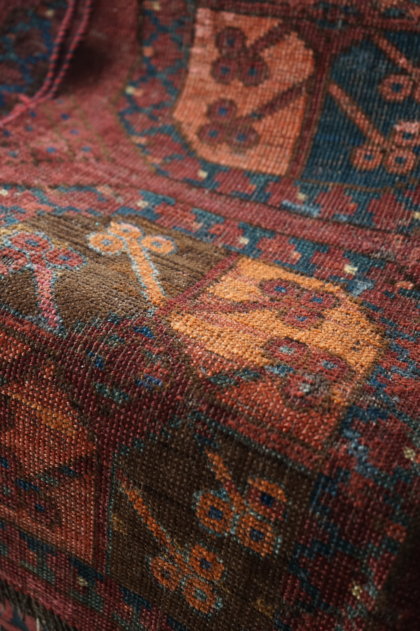 IRAN ANTIQUE TURKMEN ERSARI 1820年代 180 × 87 cm