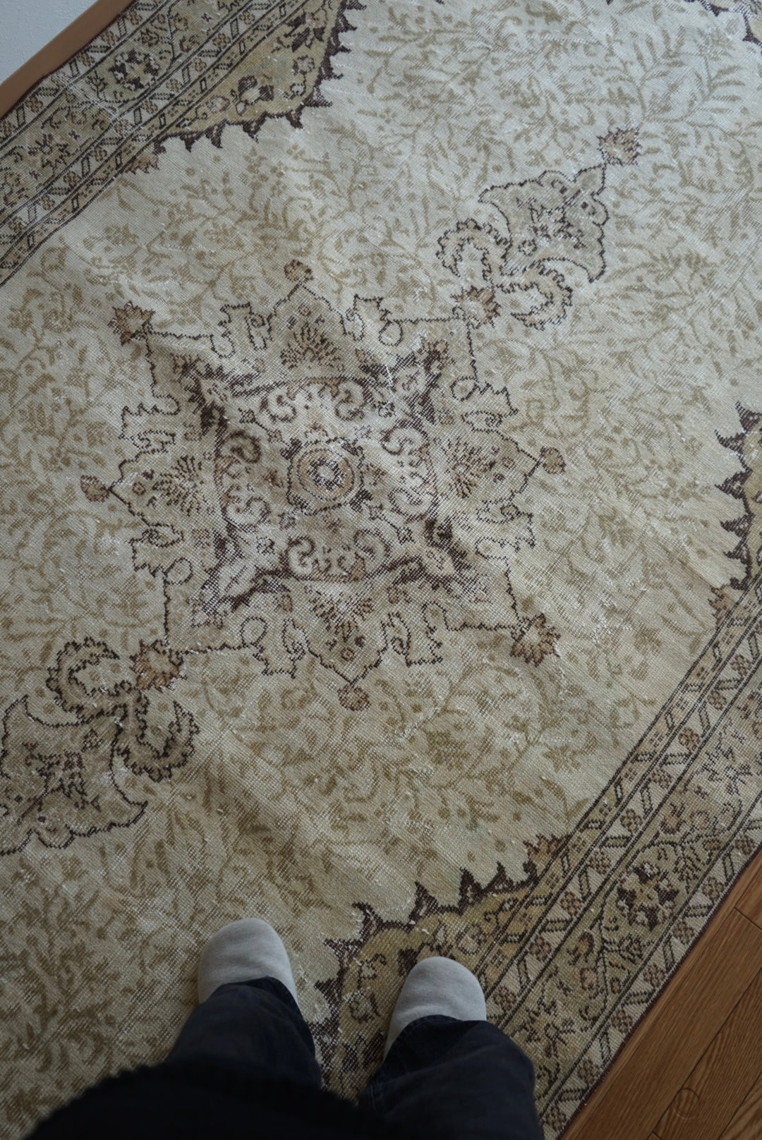 Türkiye Old Isparta Yellow 1960年代 280.5 × 168 cm No.TR25379
