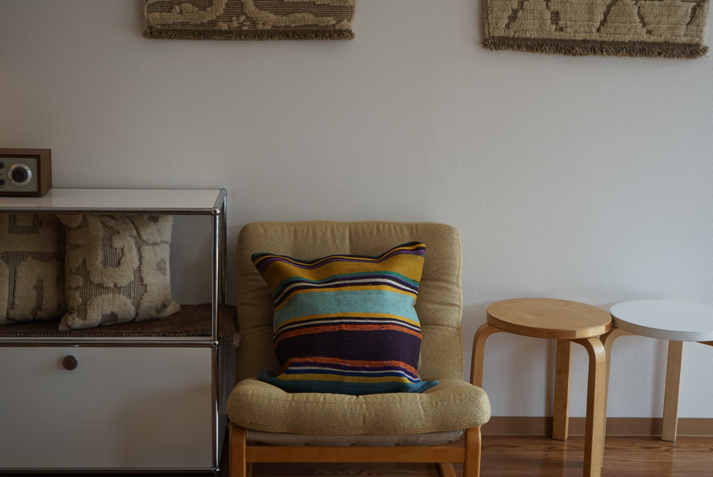 Türkiye Old Kilim Cushion Cover Mix Color 50.5 × 50.5 cm No.TR25432
