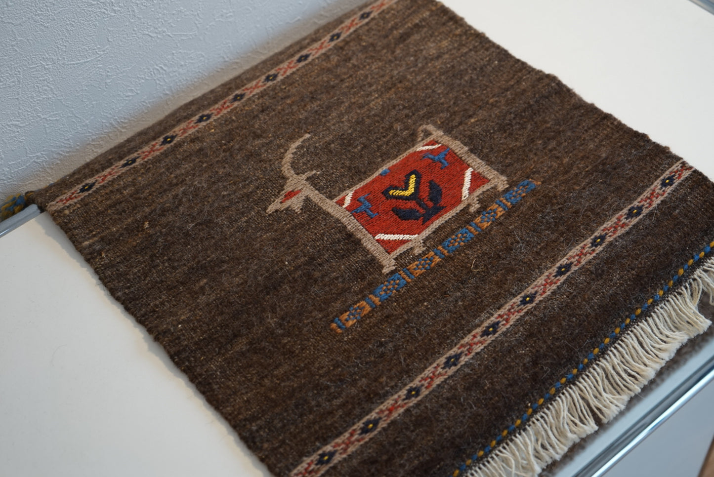 ÉTRETAT ORIGINAL KILIM | Iran Qashqai Kilim Vani 44 × 40 cm【No.42】