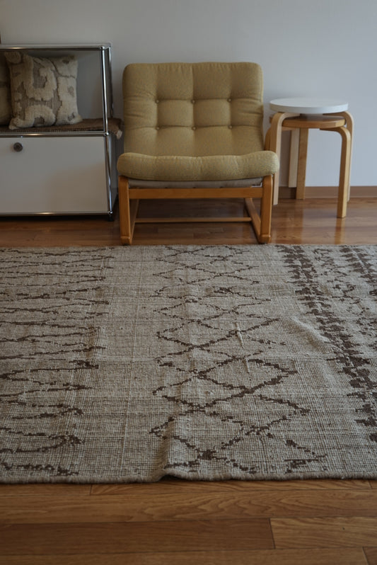 店頭販売 ORIGINAL IRAN QASHQAI KILIM " TRIBE " 204 × 142 cm