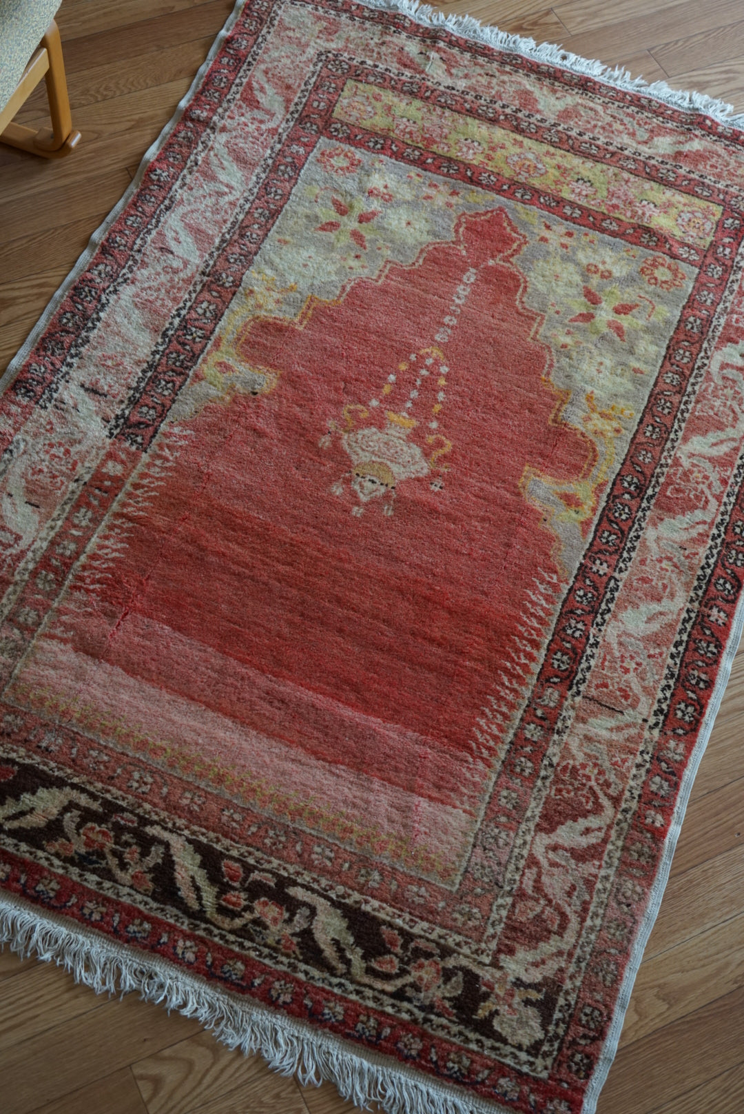 Tribal rug Türkiye Old Kayseri Prayer 1980年代 165 × 112 cm No.TR25535 / 国内送料無料・羊毛手織り絨毯
