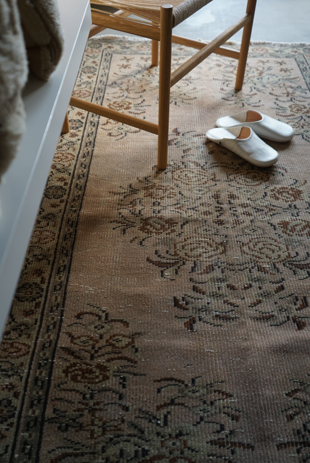 Türkiye Old Isparta Floral Rich Color Beige, Olive 1970年代 195 × 113 cm No.TR25259