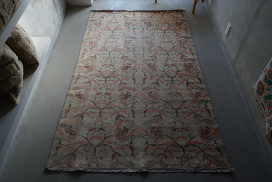 Türkiye Old Isparta Beige Floral 1970年代 218 × 136 cm No.TR25267