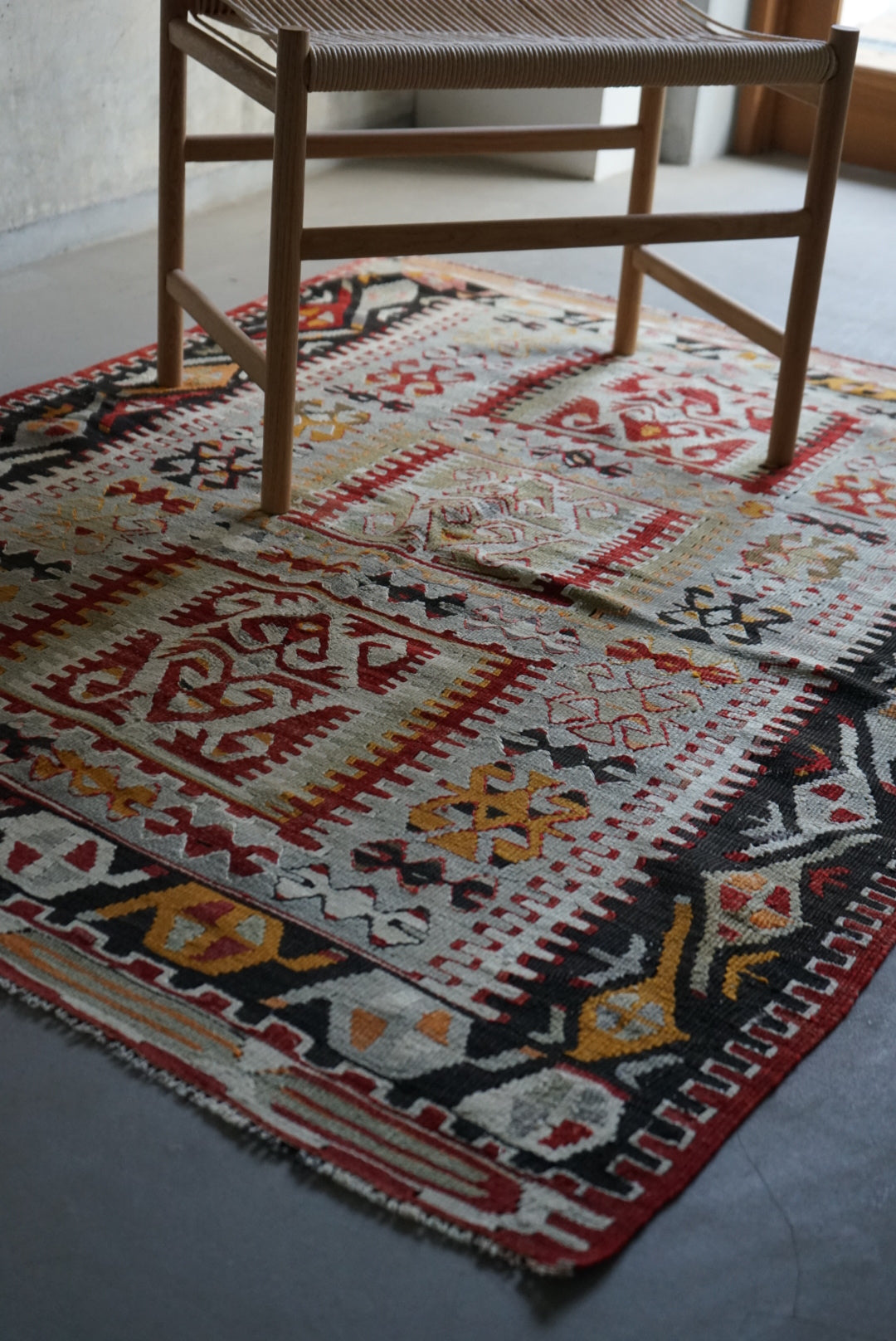 TURKEY KAYSERI OLD KILIM 1950-1960年代 159 × 116 cm