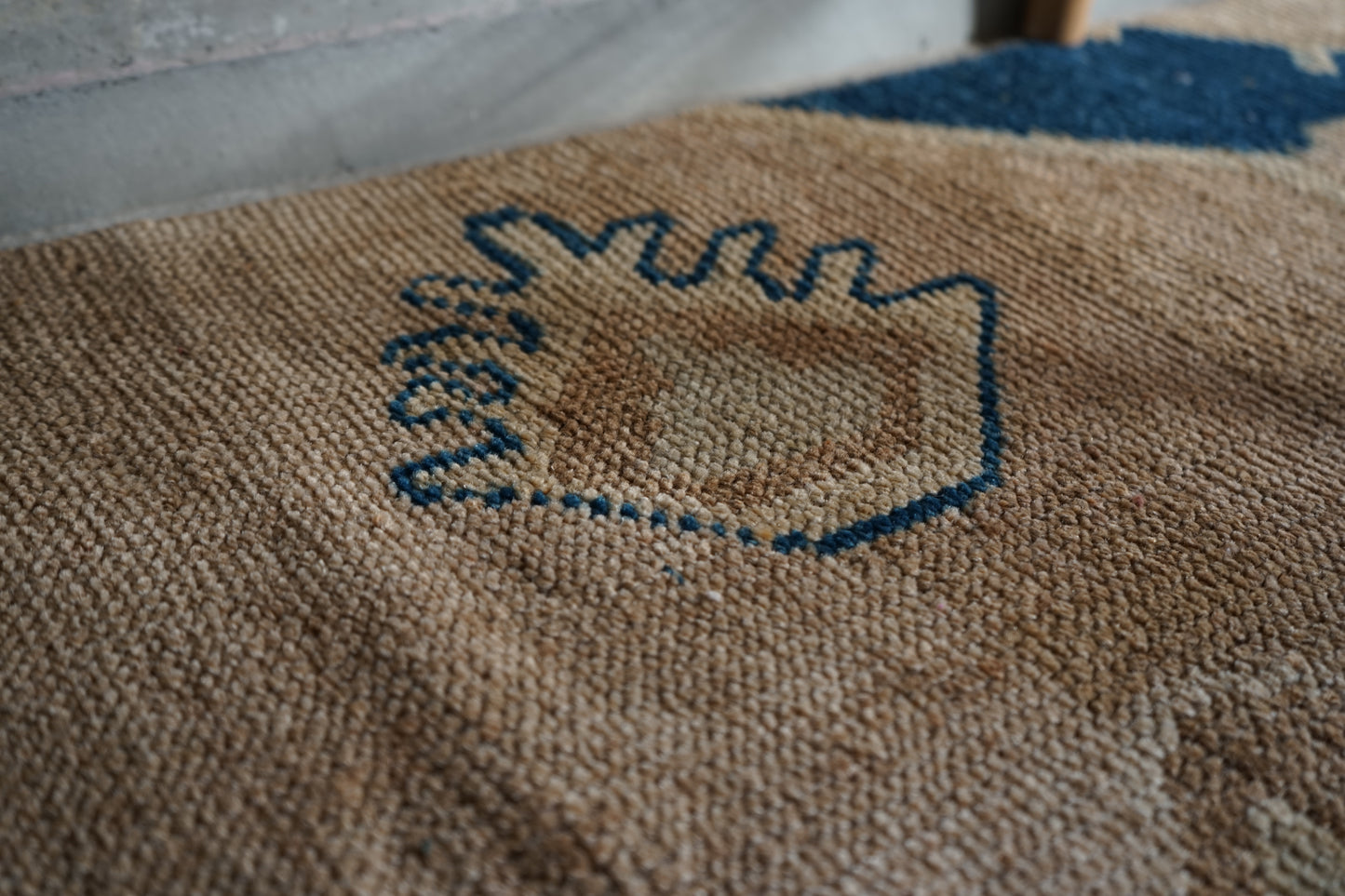 Türkiye Old Oushak Beige Runner Size 1970年代 223 × 83 cm No.TR25223